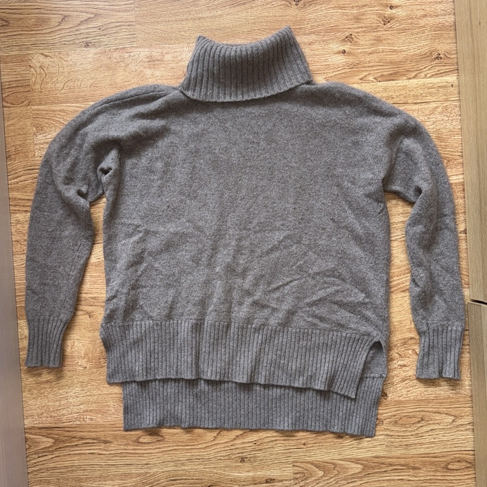 Saks Fifth Avenue Brown Cozy Turtleneck Sweater
